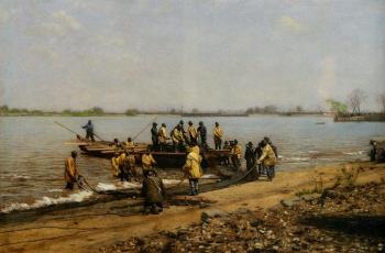 Thomas Eakins : Shad Fishing at Gloucester on the Delaware River II